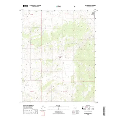 2018 Map of Waucoba Mountain, 2018 Print