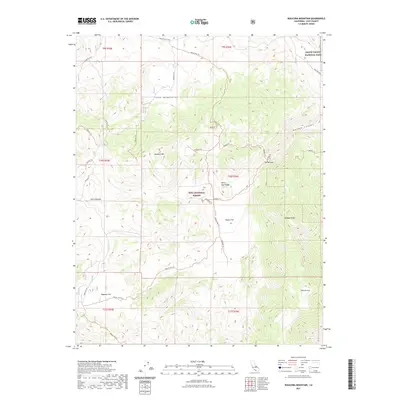 2021 Map of Waucoba Mountain, 2021 Print