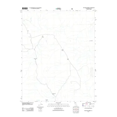 2012 Map of Waucoba Spring, 2012 Print