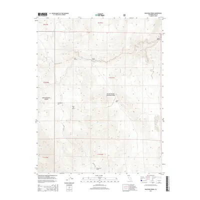 2015 Map of Waucoba Spring, 2015 Print