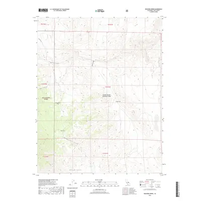 2018 Map of Waucoba Spring, 2018 Print