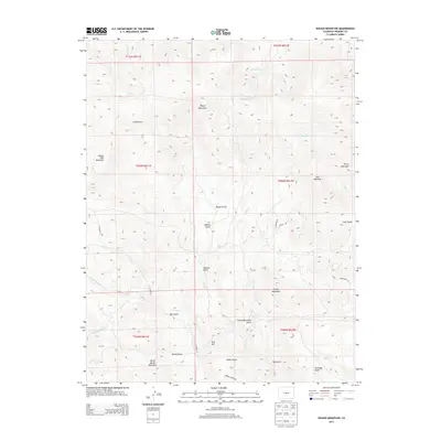 2013 Map of Waugh Mountain, 2013 Print