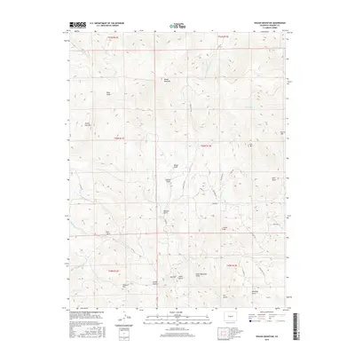 2016 Map of Waugh Mountain, 2016 Print