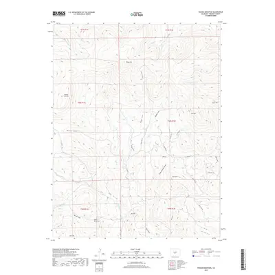 2019 Map of Waugh Mountain, 2019 Print