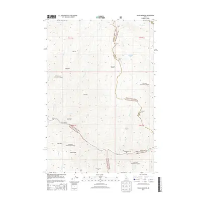 2013 Map of Waugh Mountain, 2013 Print
