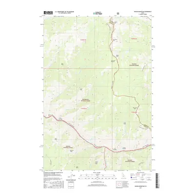 2017 Map of Waugh Mountain, 2017 Print
