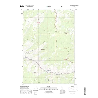 2020 Map of Waugh Mountain, 2020 Print