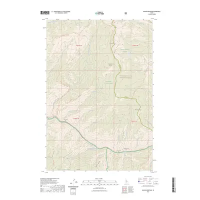 2023 Map of Waugh Mountain, 2023 Print