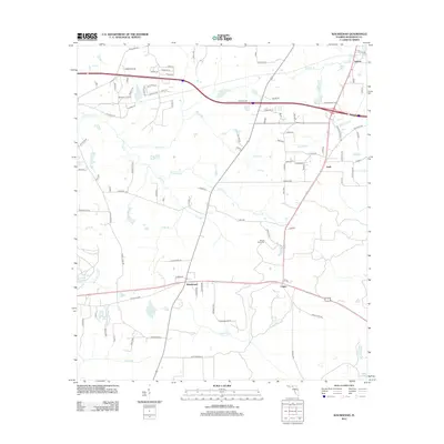 2012 Map of Waukeenah, 2012 Print