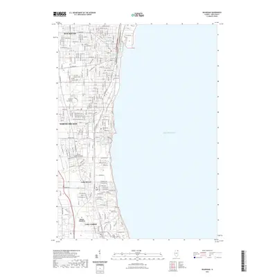 2021 Map of Waukegan, 2021 Print