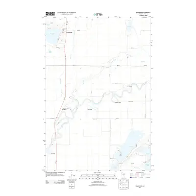 2013 Map of Waukenabo, 2013 Print