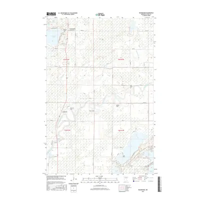 2016 Map of Waukenabo, 2016 Print