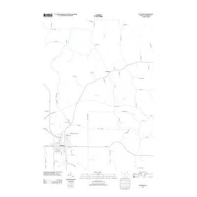 2013 Map of Waukon, 2013 Print