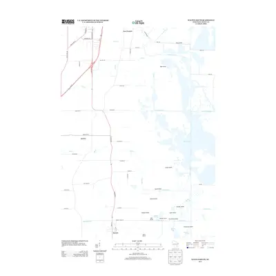 2013 Map of Waupun South, 2013 Print