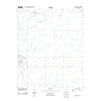 2012 Map of Waurika East, 2012 Print