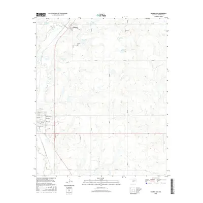 2016 Map of Waurika East, 2016 Print