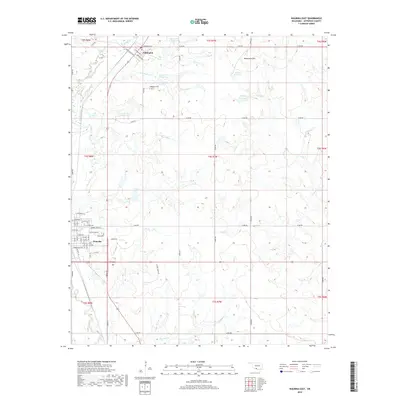 2018 Map of Waurika East, 2018 Print