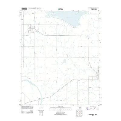 2012 Map of Waurika West, 2012 Print
