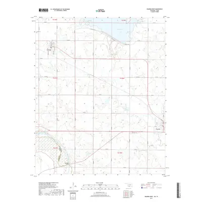 2019 Map of Waurika West, 2019 Print