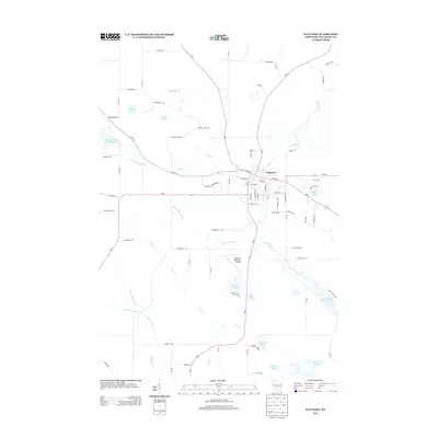 2013 Map of Wautoma, 2013 Print
