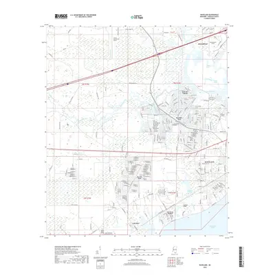 2018 Map of Waveland, 2018 Print