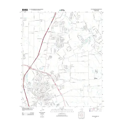 2012 Map of Waxahachie, 2012 Print