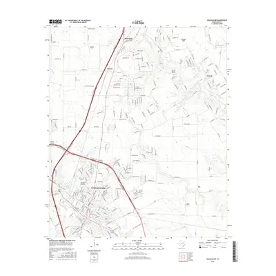 2016 Map of Waxahachie, 2016 Print