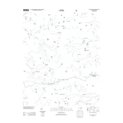 2013 Map of Wayah Bald, 2013 Print
