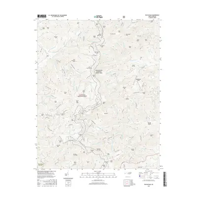 2016 Map of Wayah Bald, 2016 Print