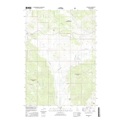 2017 Map of Wayan East, 2017 Print