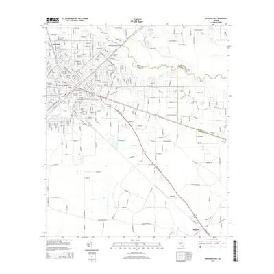 2014 Map of Waycross East, 2014 Print