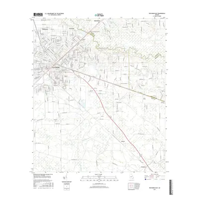 2017 Map of Waycross East, 2017 Print