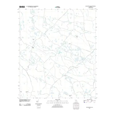 2011 Map of Waycross SW, 2011 Print
