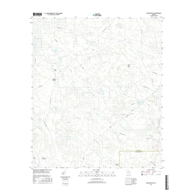 2017 Map of Waycross SW, 2017 Print