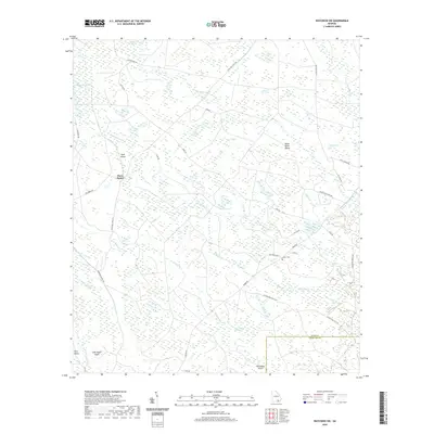 2020 Map of Waycross SW, 2020 Print