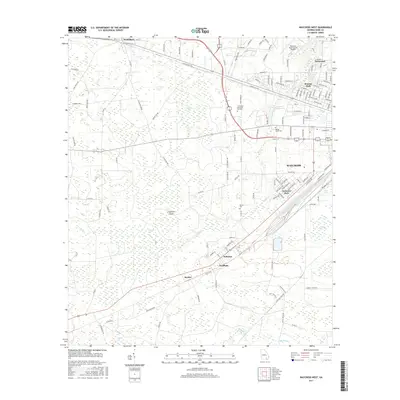 2017 Map of Waycross West, 2017 Print