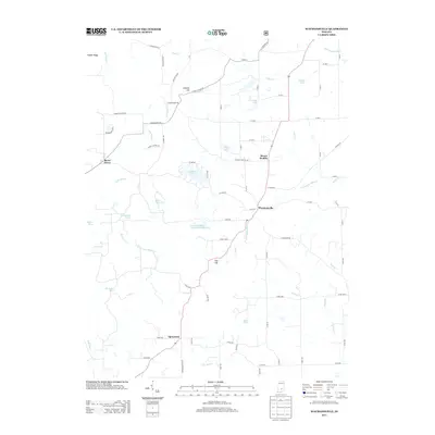 2013 Map of Waymansville, 2013 Print