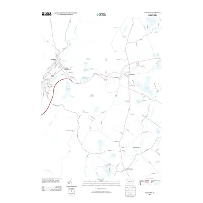 2013 Map of Waymart, 2013 Print