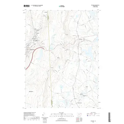 2019 Map of Waymart, 2019 Print