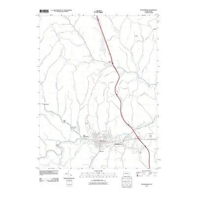 2010 Map of Waynesburg, 2010 Print