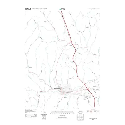 2013 Map of Waynesburg, 2013 Print