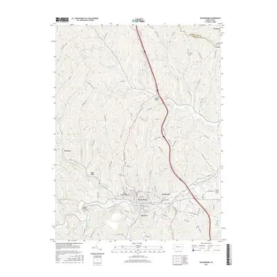 2016 Map of Waynesburg, 2016 Print