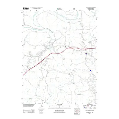 2012 Map of Waynesville, 2012 Print