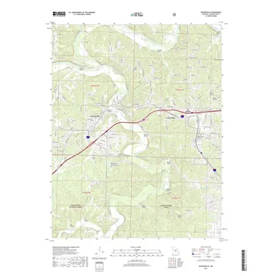 2017 Map of Waynesville, 2017 Print