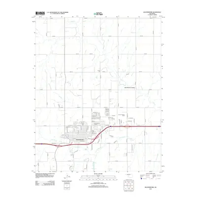 2012 Map of Weatherford, 2012 Print