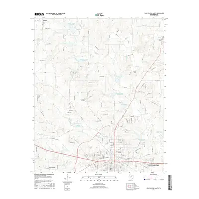 2016 Map of Weatherford North, 2016 Print