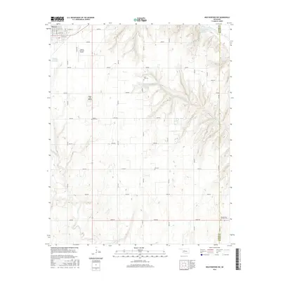 2016 Map of Weatherford NW, 2016 Print