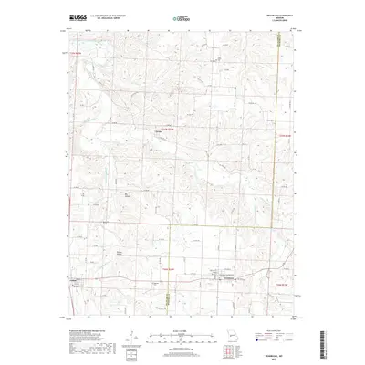 2017 Map of Weaubleau, 2017 Print