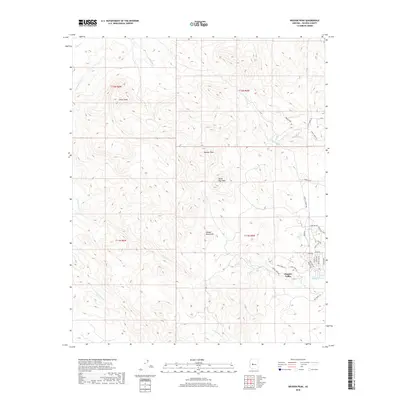 2018 Map of Weaver Peak, 2018 Print