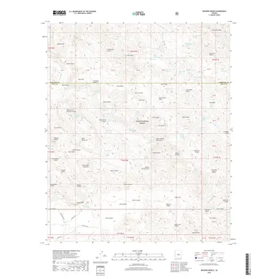 2018 Map of Weavers Needle, 2018 Print